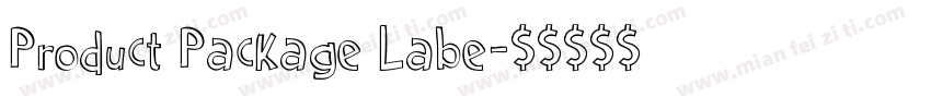 Product Package Labe字体转换